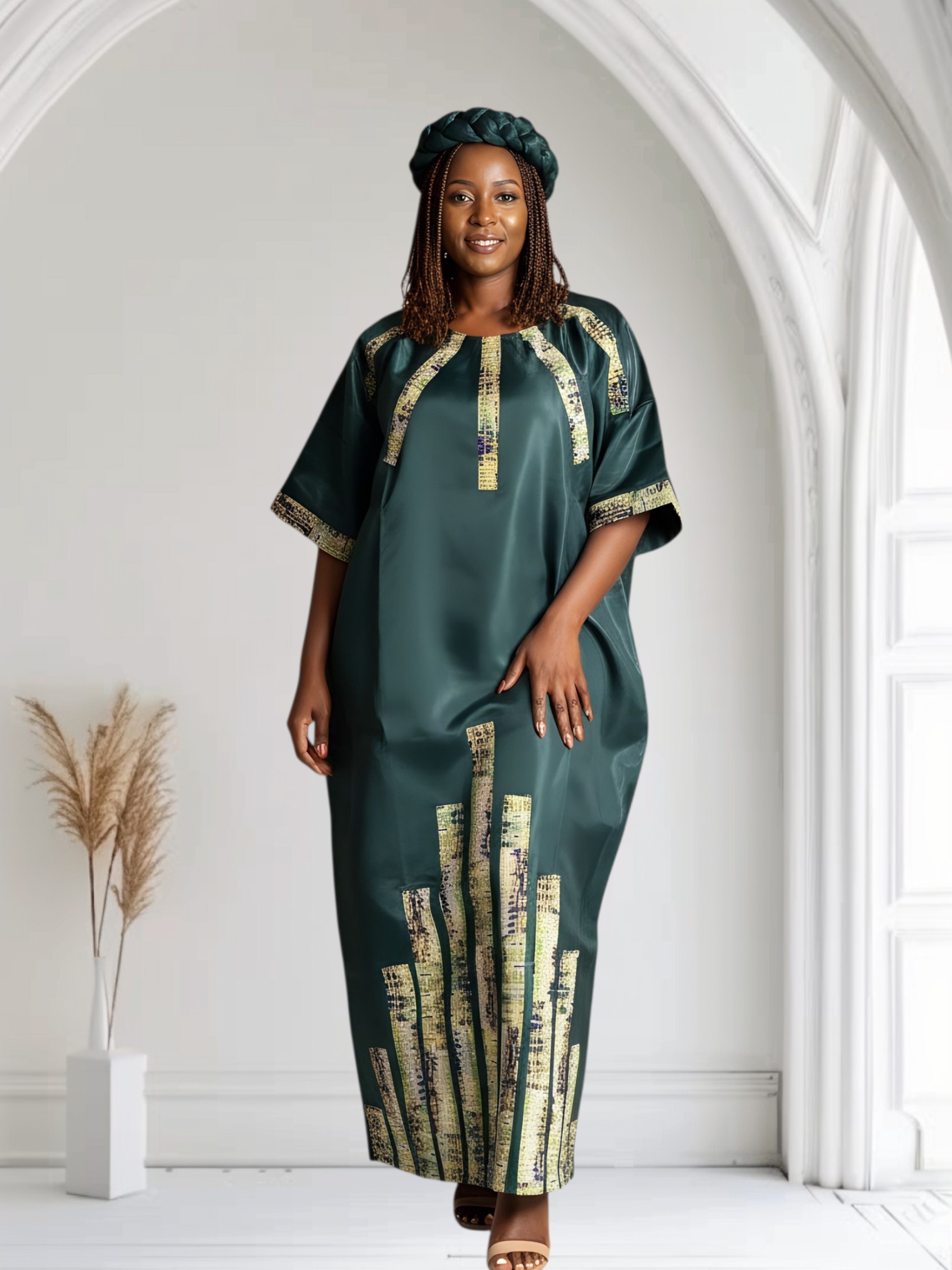 DivasGlam Hero - Elegant Patterned Dress